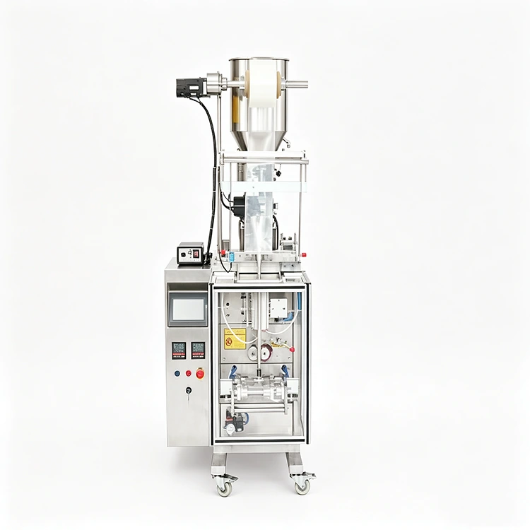 Macchina avvolgitrice automatica per sacchetti di liquidi