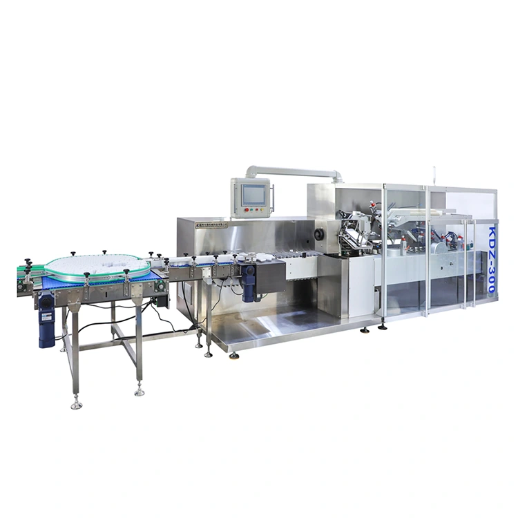 Astucciatrice automatica per bottiglie di medicinali
