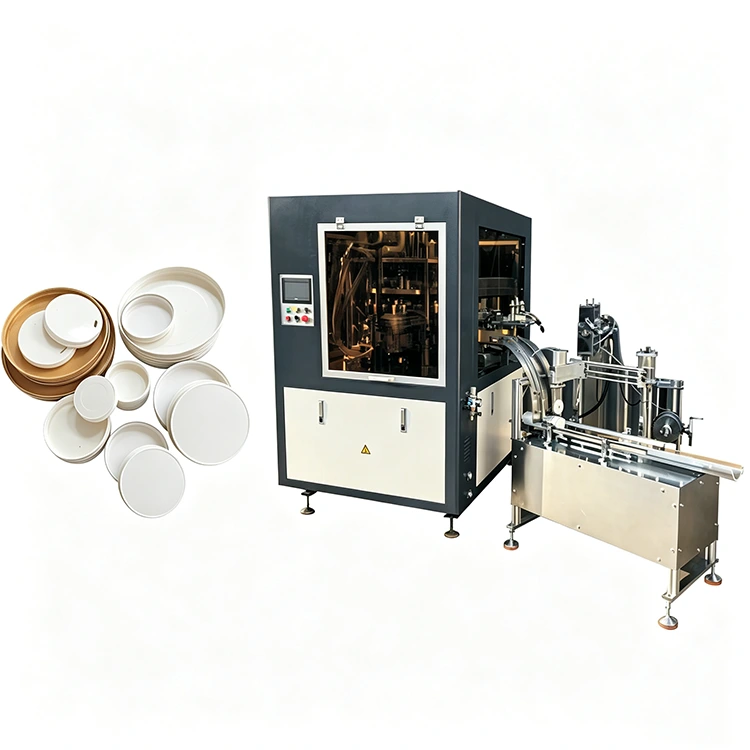 Macchina automatica per il coperchio di bicchieri di carta